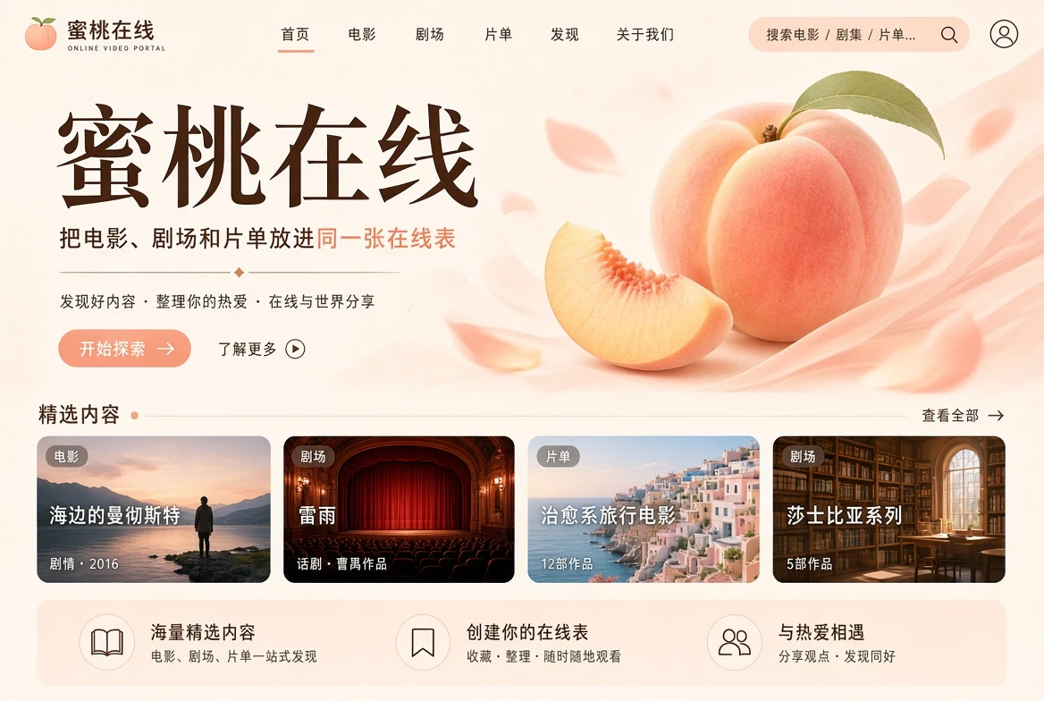 观影发现与影视故事主题主视觉